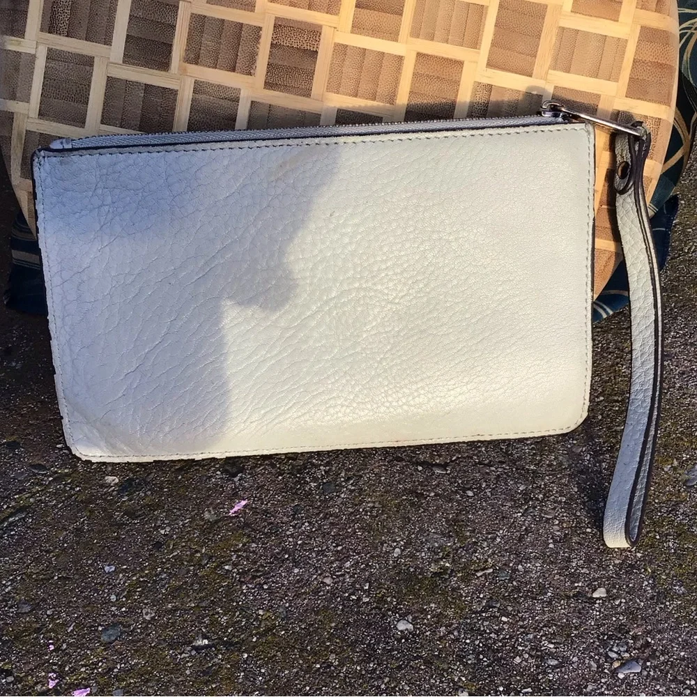Aimee Kestenberg Mint Green Leather Wristlet Wallet